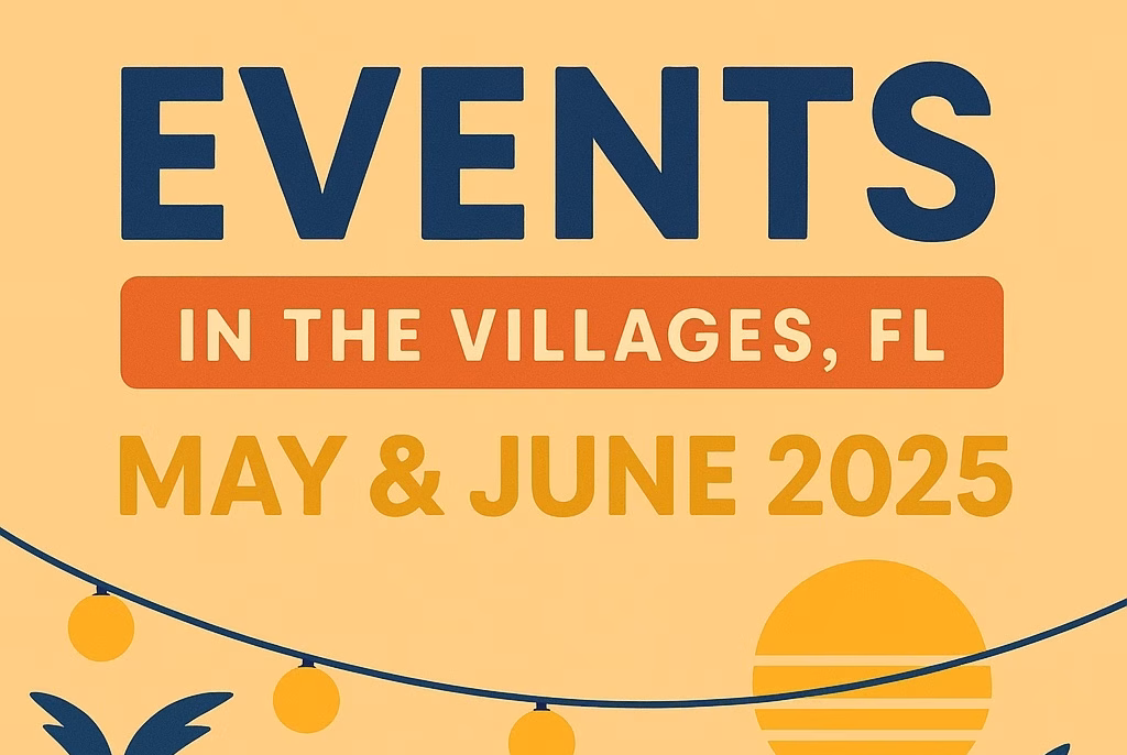 The Villages FL events May June 2025: Crowd enjoying live music at an outdoor square.
