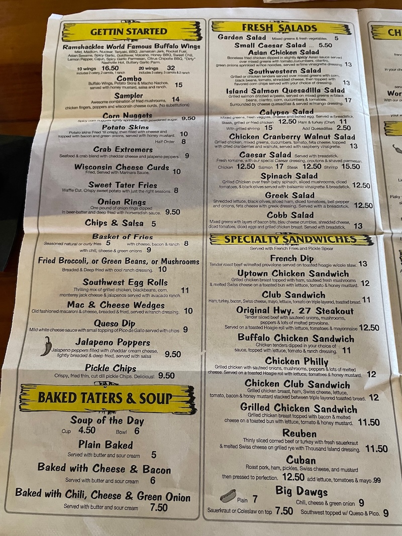 Ramshackle Café in Leesburg Florida – Casual Dining Review