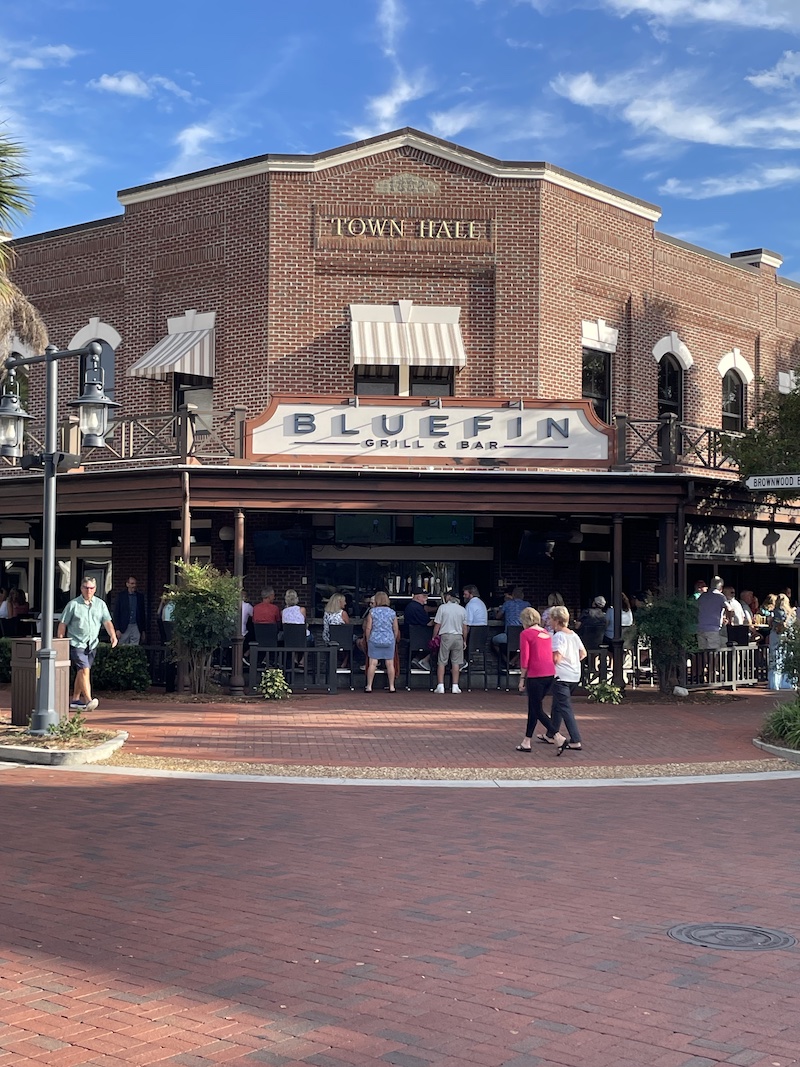 Bluefin seafood restaurant exterior in The Villages