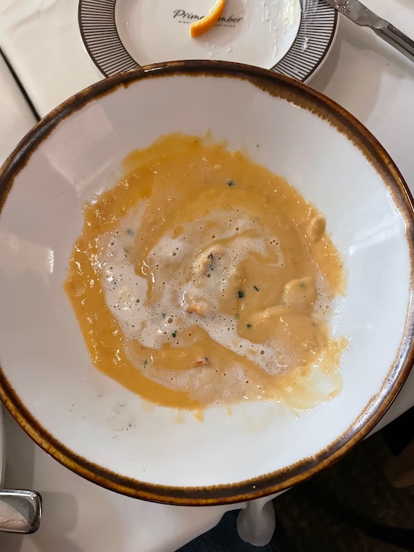 Prime and Ember lobster bisque