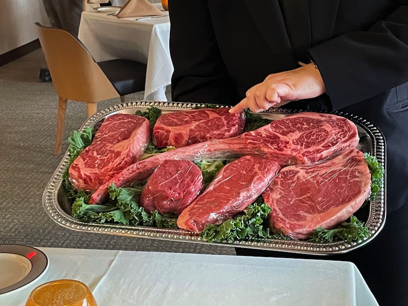 Prime and Ember tableside steak presentation