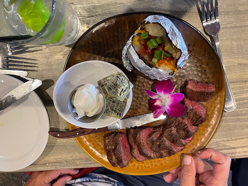 Chateaubriand steak at Havana Country Club The Villages