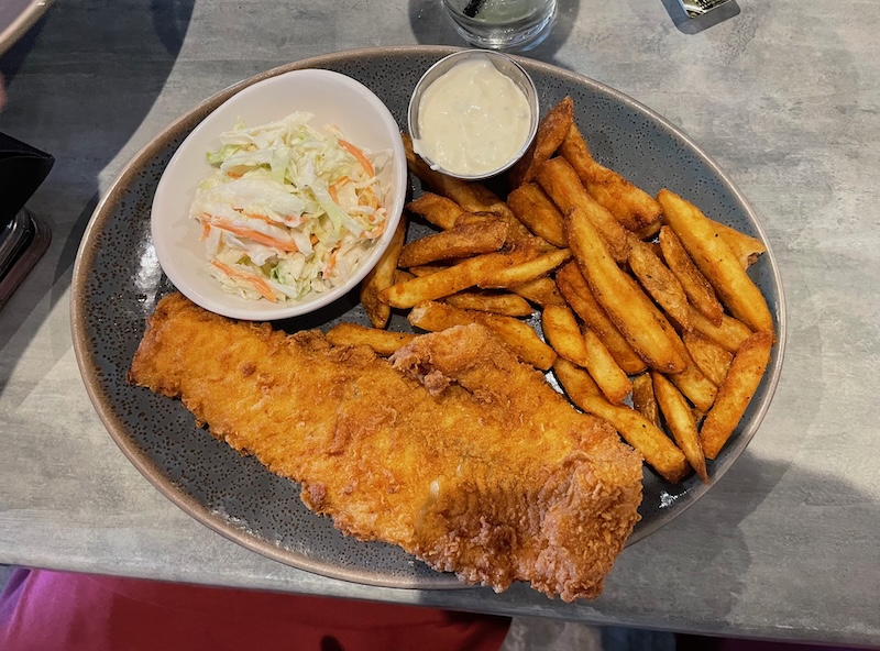 Fish and chips at Havana Country Club The Villages