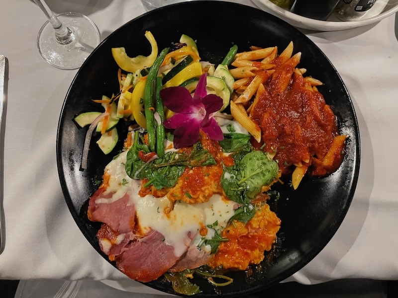 Chicken Prosciutto entree at RedSauce Lake Sumter Landing The Villages