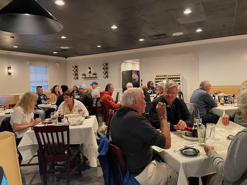 Dining room at RedSauce in Lake Sumter Landing The Villages Florida