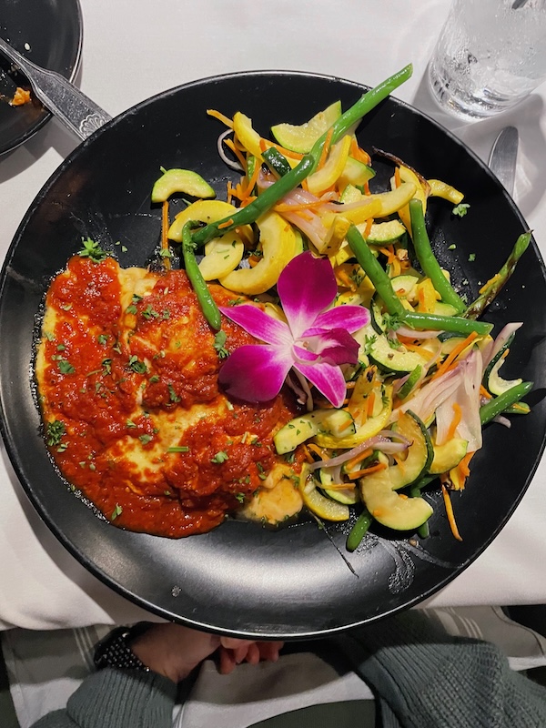 Eggplant Parmigiana at RedSauce Lake Sumter Landing The Villages