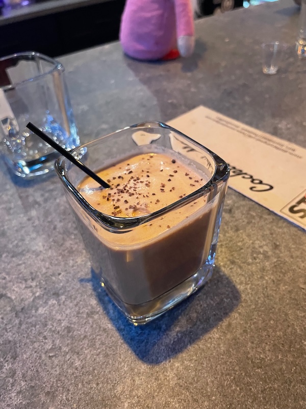Espresso rum bomb cocktail made with Storm Distillery rum