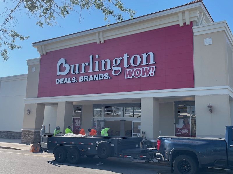Burlington in Lady Lake Appears Close to Opening (April 24 Target Date)