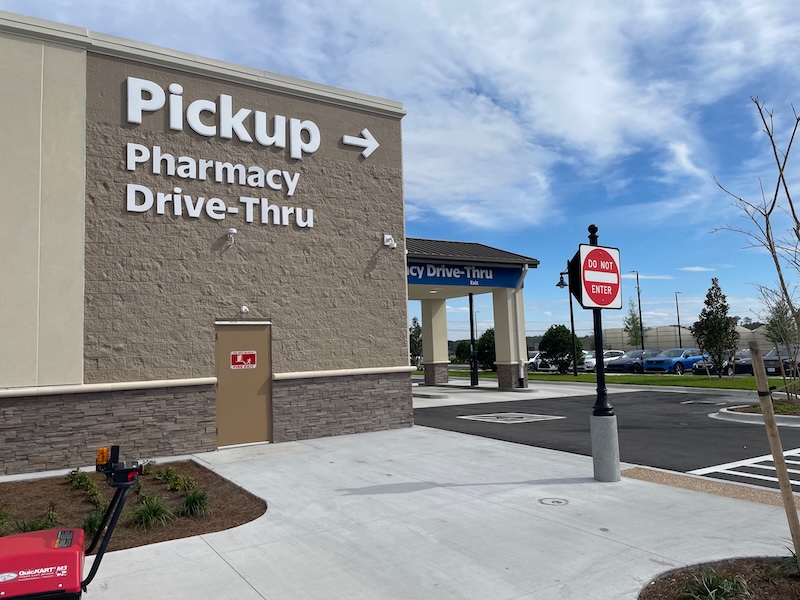 Walmart SR-44 pharmacy drive-thru pickup area