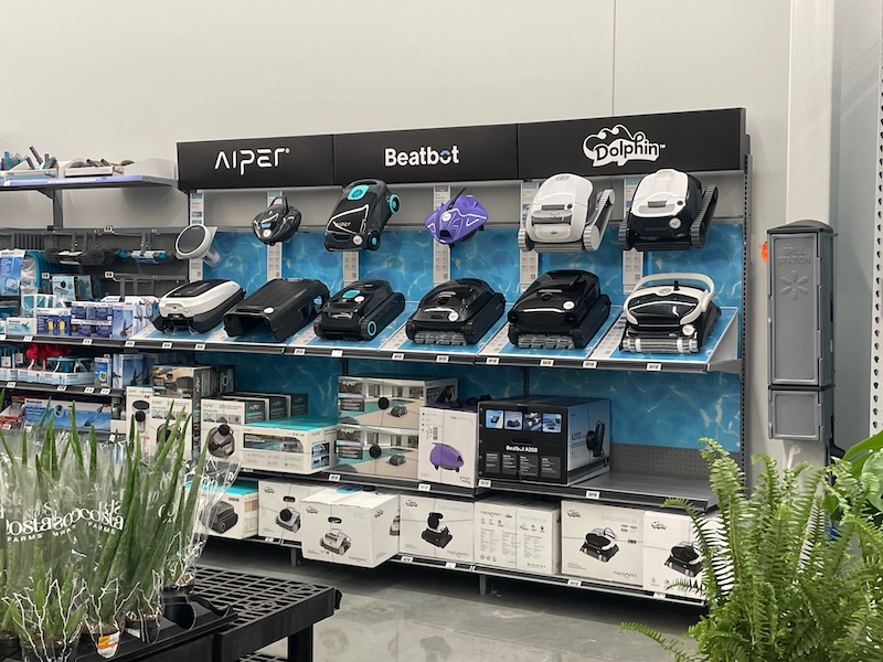 Walmart SR-44 pool robot vacuum section