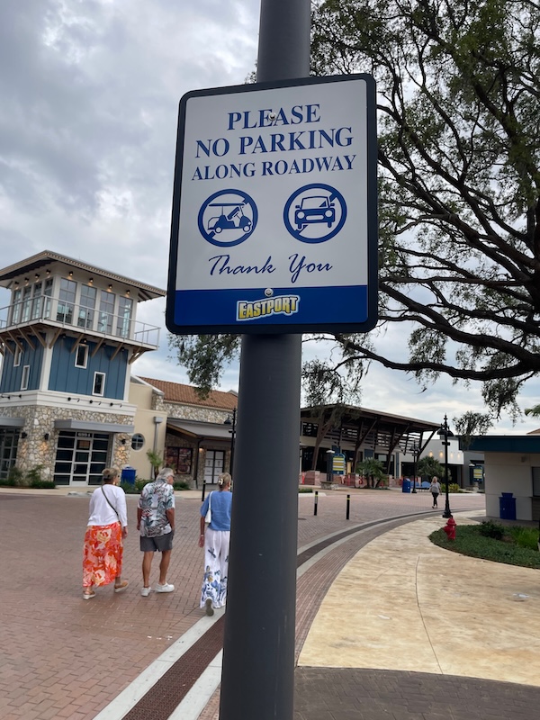 Eastport streetscape and pedestrian area in The Villages
