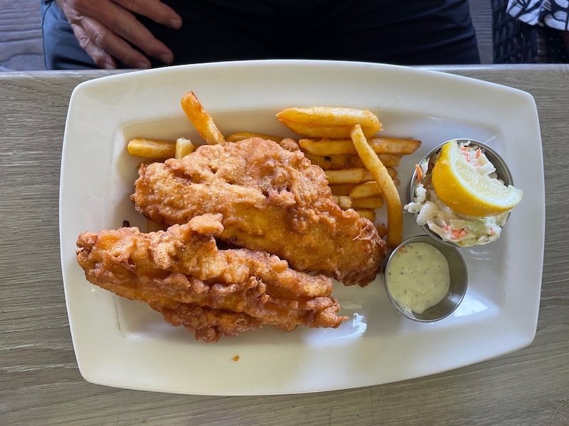 Fish and chips at Evans Prairie Country Club in The Villages