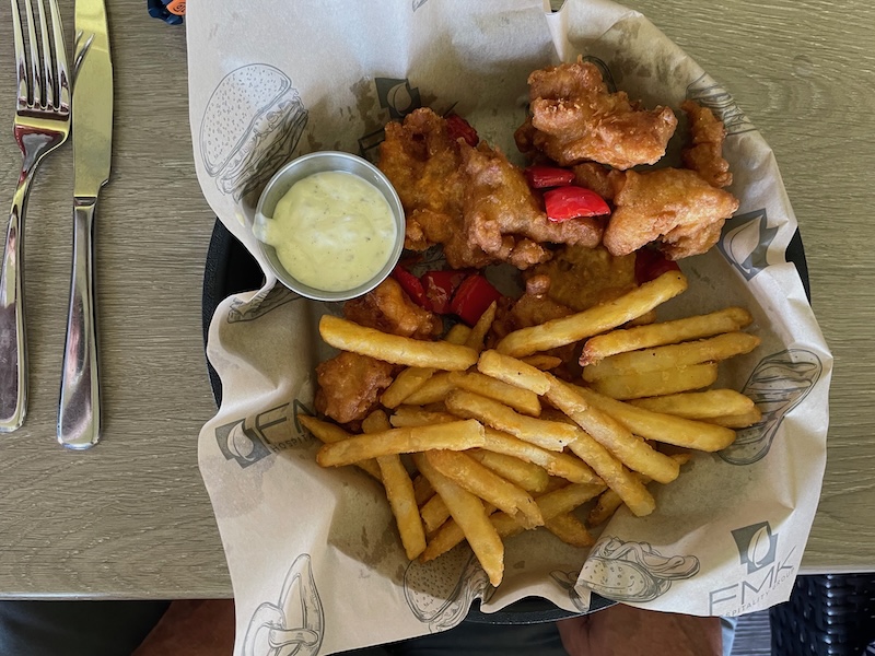 Grouper bites at Evans Prairie Country Club