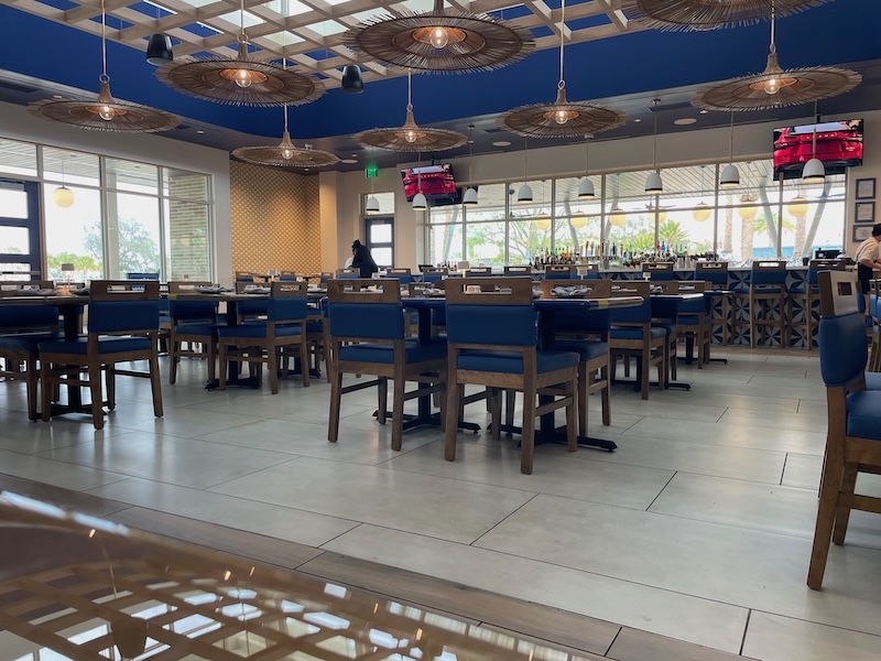 Dining room during our Yamas Eastport review