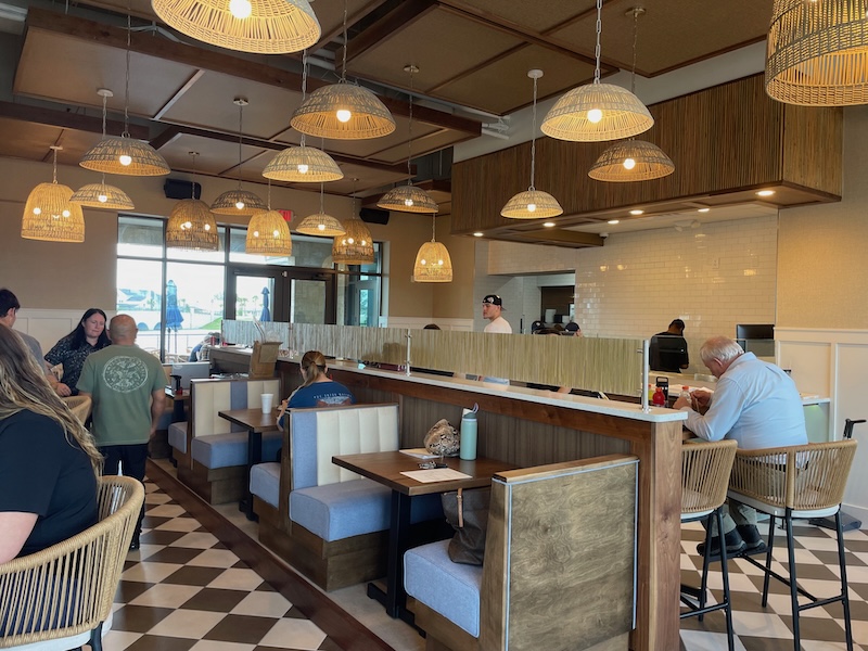 Interior dining room at Zunzibar, one of the newest Middleton restaurants