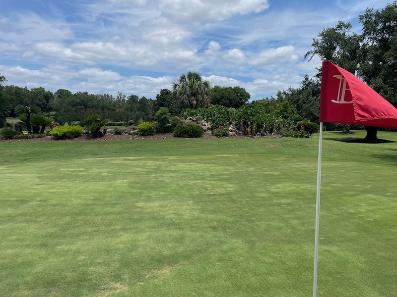 Lucky 13 island green at Baseline Golf Course