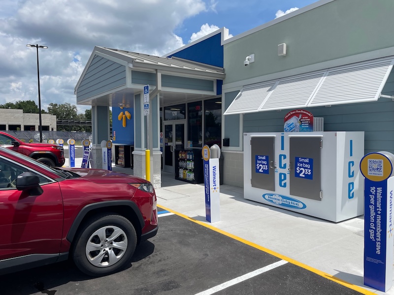 Convenience store at Walmart fuel station