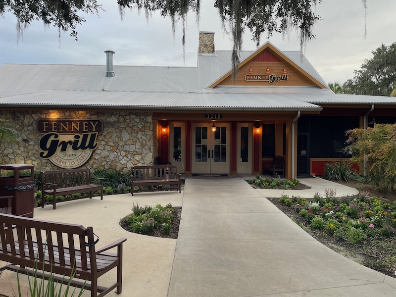 Exterior of Fenney Grill after the restaurant closed in The Villages
