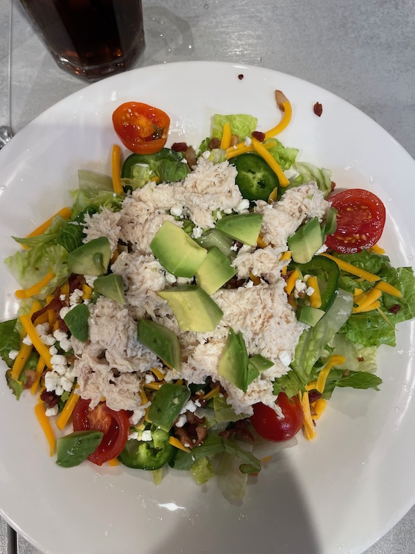 Jalapeño popper salad at Victory Sports Grill