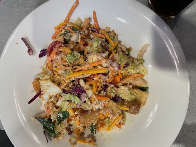 Thai chicken salad with grilled chicken