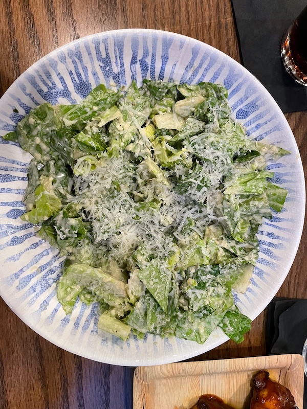 Caesar Salad served at Zunzibar