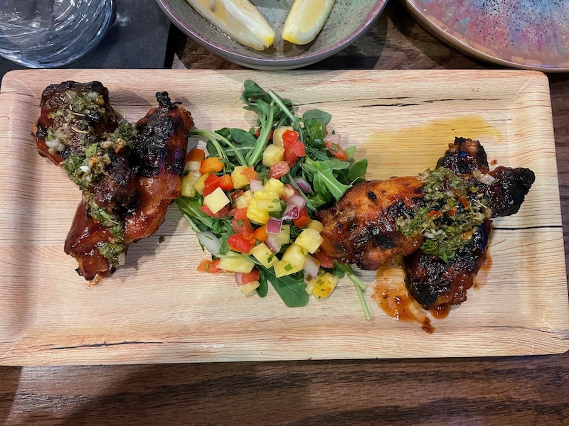 Island Jerk Wings served during Golden Hour at Zunzibar