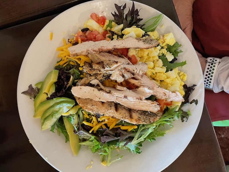Southwest Chicken Salad at Havana Country Club Restaurant in The Villages